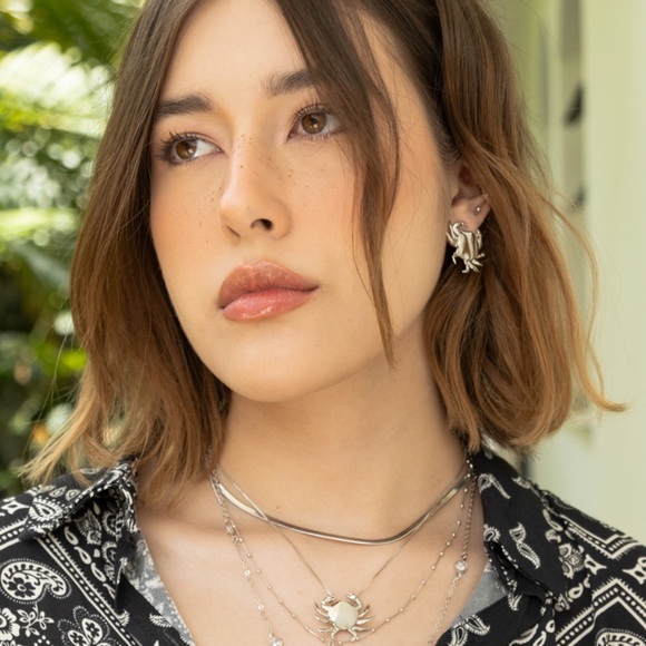 Silver Crab Earrings - Picture 6 of 17